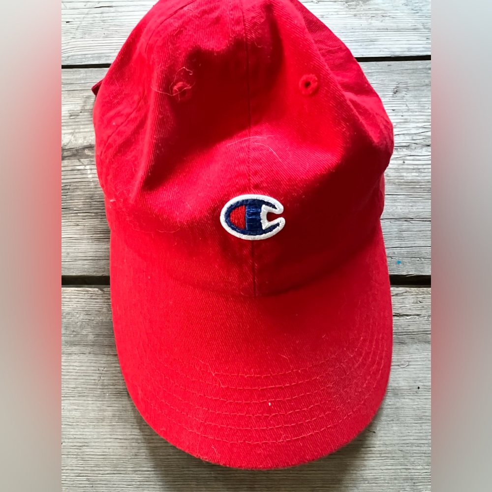 Champion adjustable Dad hat.